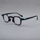 Tang Premium Series Retro Handmade Glasses Frame Geometric Frames Southood Black